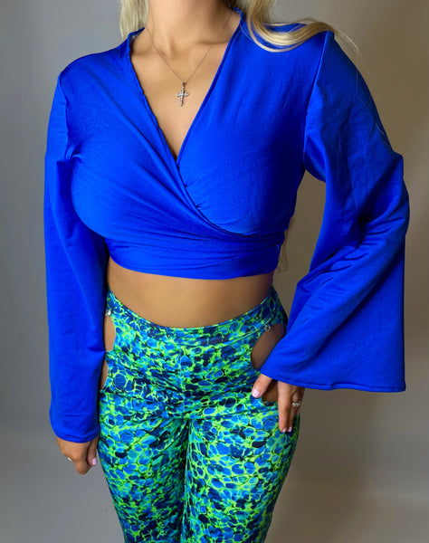 Flared Wrap Top